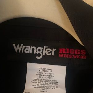 Long sleeve Riggs Wrangler workwear shirt
